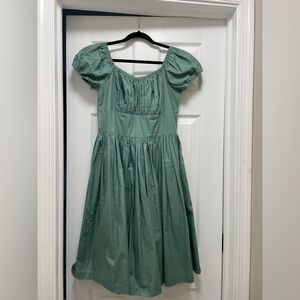 Hearts and Found Size Large Loretta Dress Jade Green